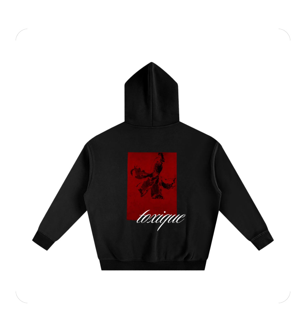 Boxed Red Toxique Hoodie