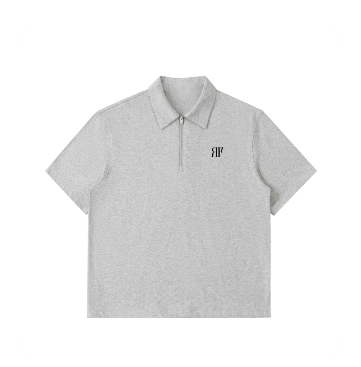 RFL Zipper Polo Gray