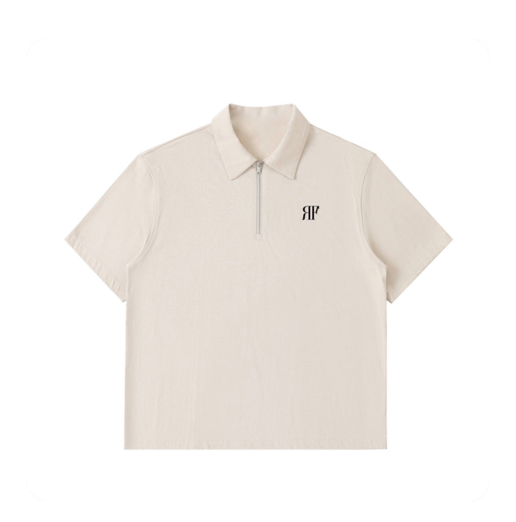 RFL Zipper Polo Beige