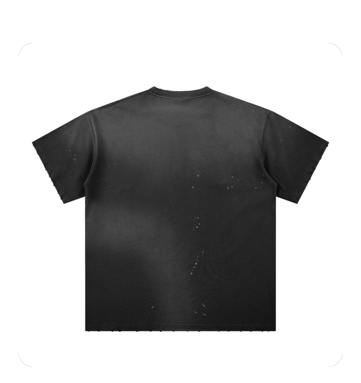 Faded T-shirt with Melting Rose