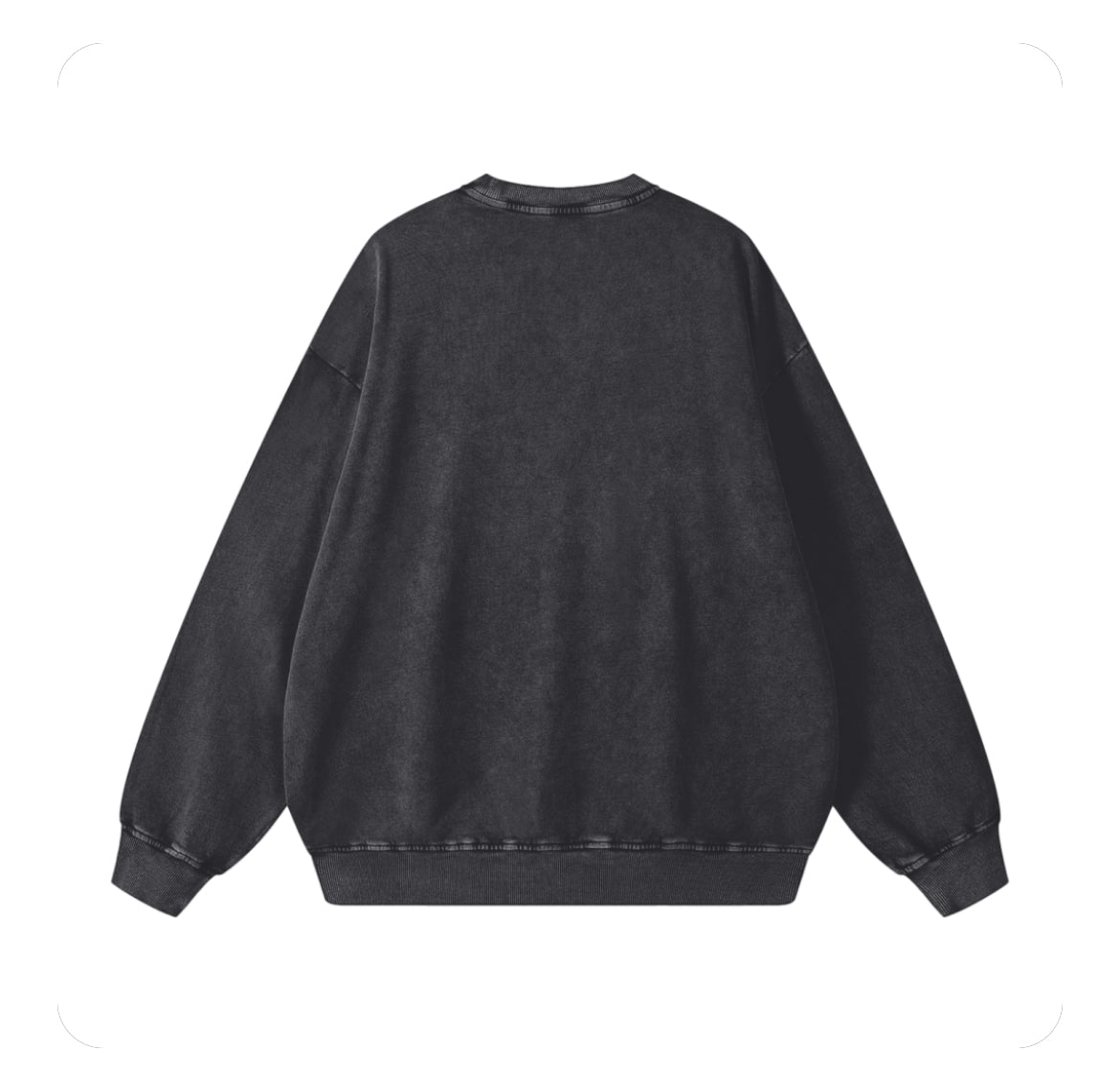 Capsule Distressed Sweatshirt Black