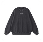 Capsule Distressed Sweatshirt Black