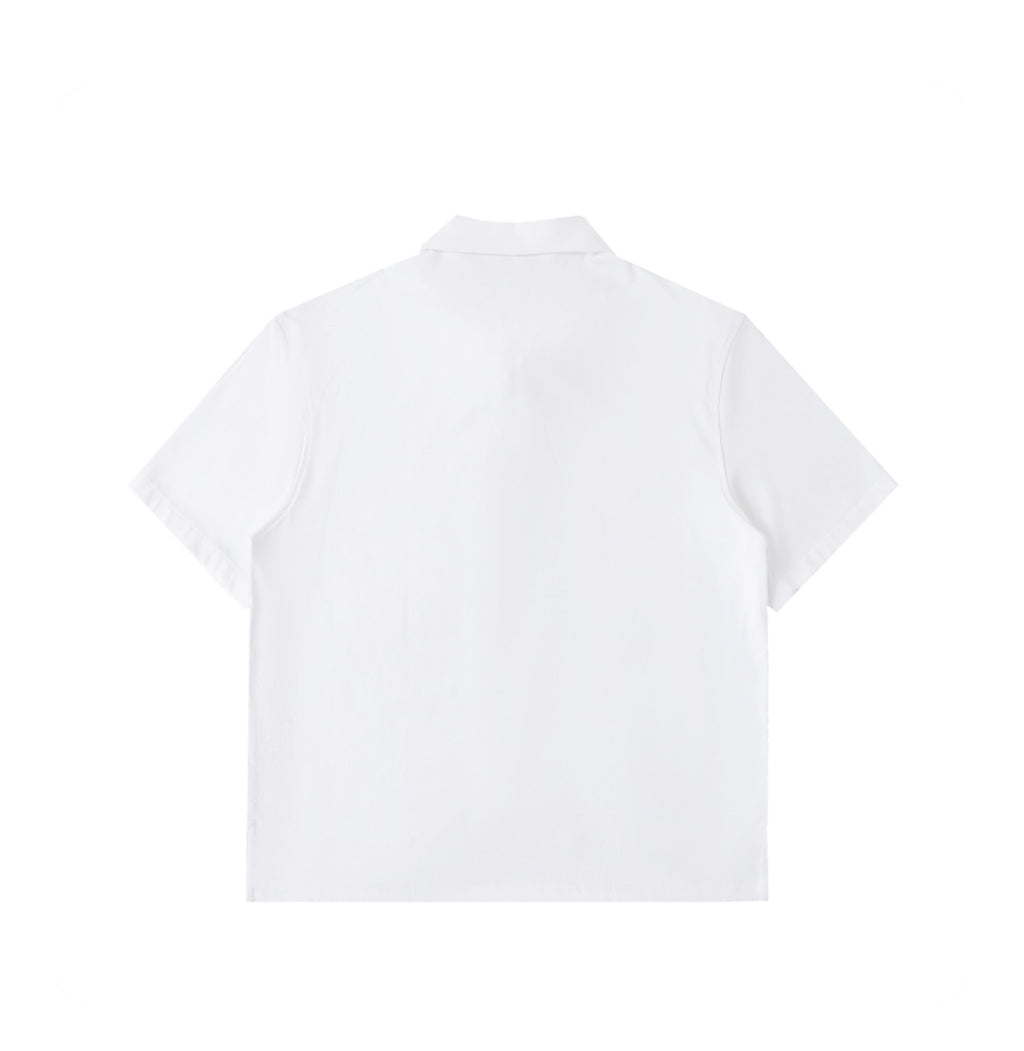 RFL Zipper Polo White