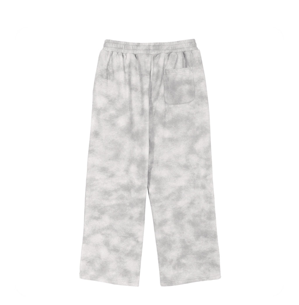 Marbled Wide-Leg Joggers
