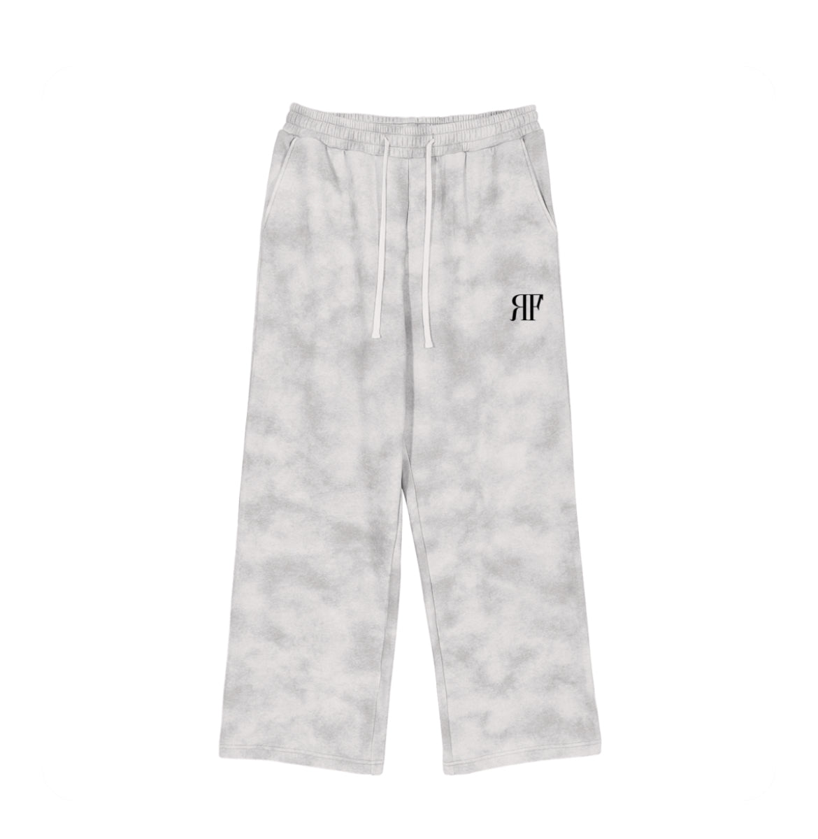 Marbled Wide-Leg Joggers